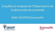 Observatoire de la démocratie de proximité AMF-CEVIPOF/SciencesPo