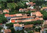 La Bastide-de-Bousignac en Ariège, vue aérienne du village 